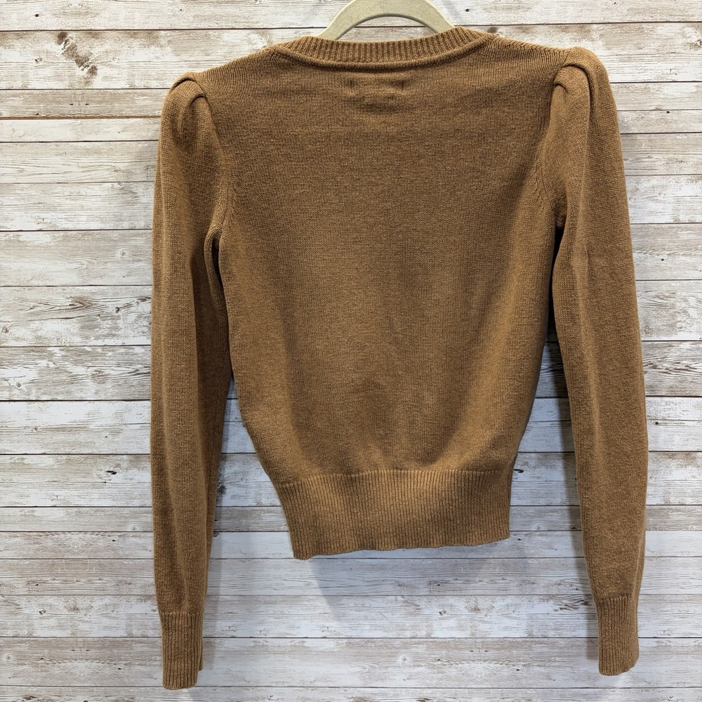 Isabel Etoile Marant Womens 34 Sweater Cropped Brown Mocha Wool/Cotton Blend - Picture 4 of 11